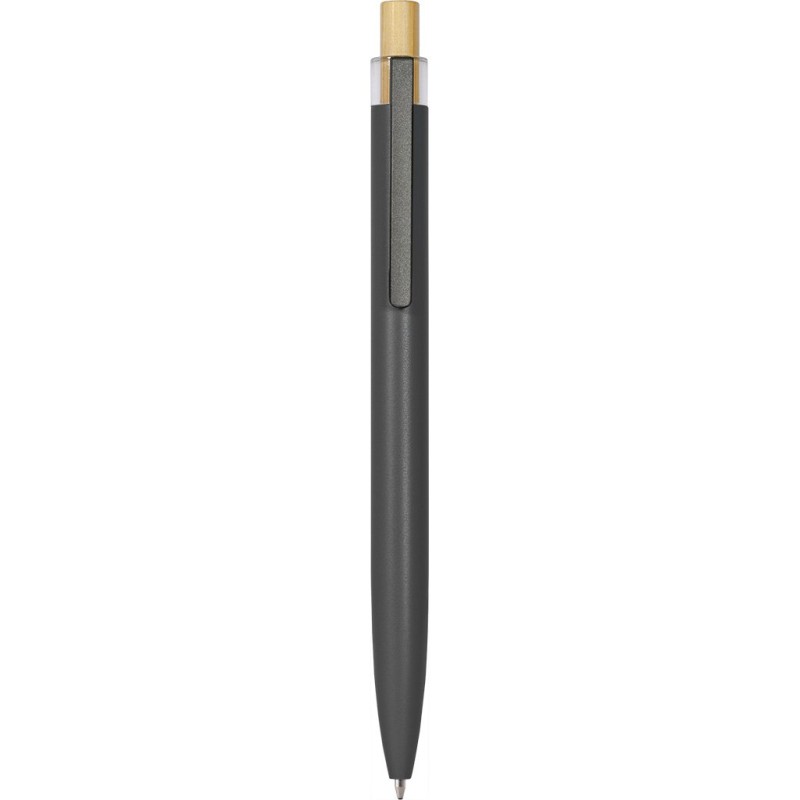 Penna a sfera in alluminio riciclato grigia personalizzata B11281GR