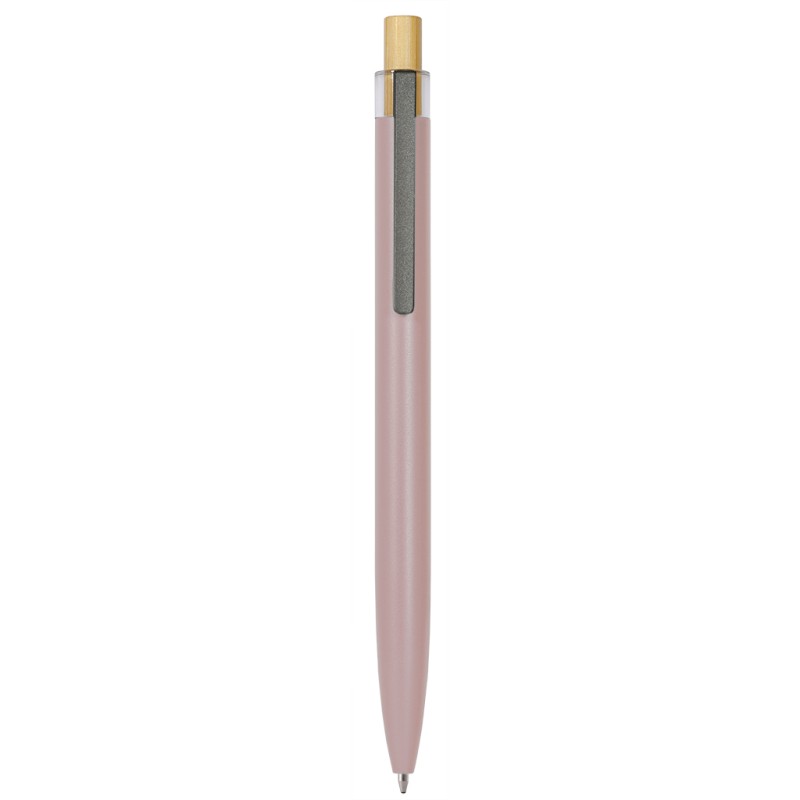 Penna a sfera in alluminio riciclato rosa personalizzata B11281RS