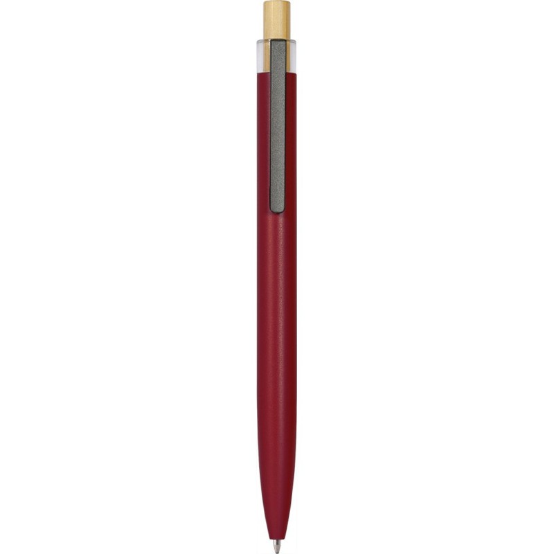 Penna a sfera in alluminio riciclato rossa personalizzata B11281R