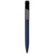 Penna a sfera in alluminio riciclato soft touch blu navy personalizzata B11294NY