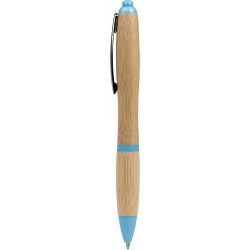 Penna a sfera in bamboo blu sky personalizzata B11137SK