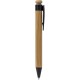Penna a sfera in bamboo nera personalizzata B11129N