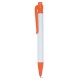 Penna a sfera in cartone riciclato del latte e pla arancione personalizzata B11272A