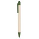 Penna a sfera in cartone riciclato del latte e pla verde personalizzata B11271V
