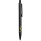 Penna a sfera in metallo e gomma gialla personalizzata B11162G