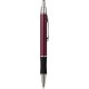 Penna a sfera in metallo e gomma rossa personalizzata B11083R
