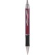 Penna a sfera in metallo e gomma rossa personalizzata B11083R