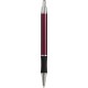 Penna a sfera in metallo e gomma rossa personalizzata B11083R