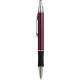 Penna a sfera in metallo e gomma rossa personalizzata B11083R