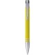 Penna a sfera in metallo e plastica gialla personalizzata B11078G