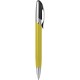 Penna a sfera in metallo e plastica gialla personalizzata B11082G