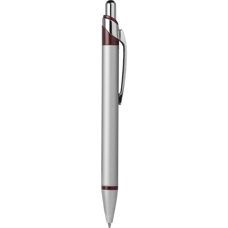Penna a sfera in metallo e plastica rossa personalizzata B11086R