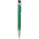 Penna a sfera in metallo e plastica verde personalizzata B11078V