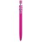Penna a sfera in metallo ed alluminio con antistress fidget spinner fucsia personalizzata B11307FU