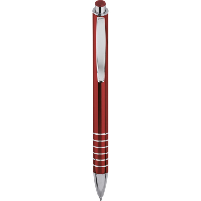 Penna a sfera in metallo rossa personalizzata B11089R
