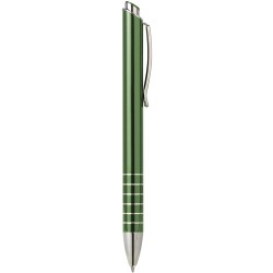 Penna a sfera in metallo verde personalizzata B11089V