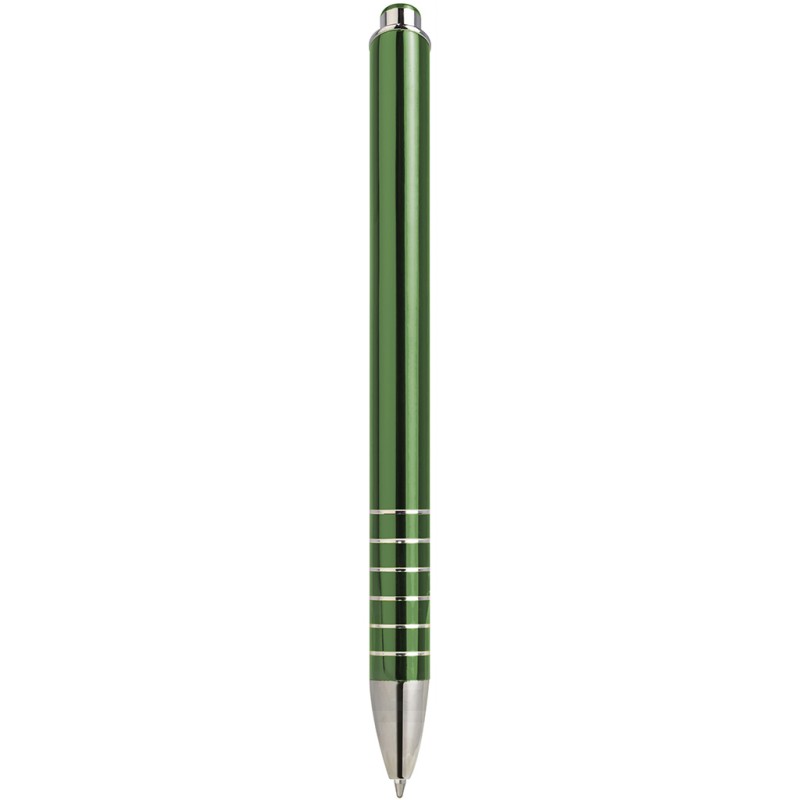 Penna a sfera in metallo verde personalizzata B11089V