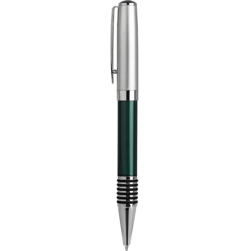 Penna a sfera in metallo verde personalizzata B11096V