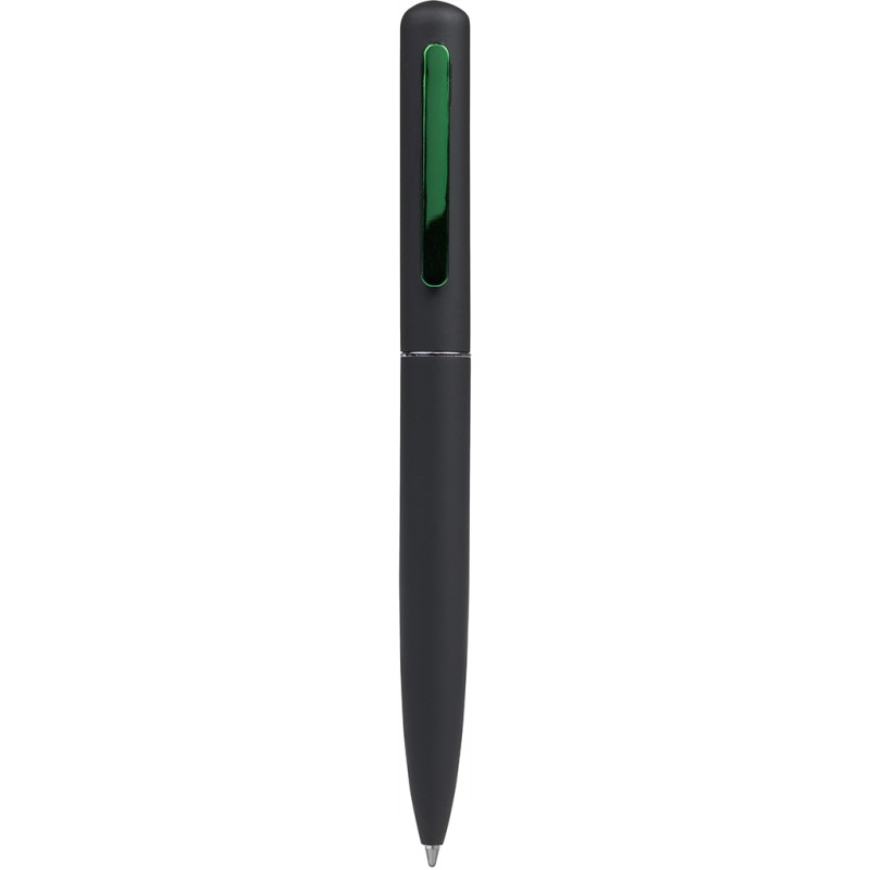 Penna a sfera in metallo verde personalizzata B11136V