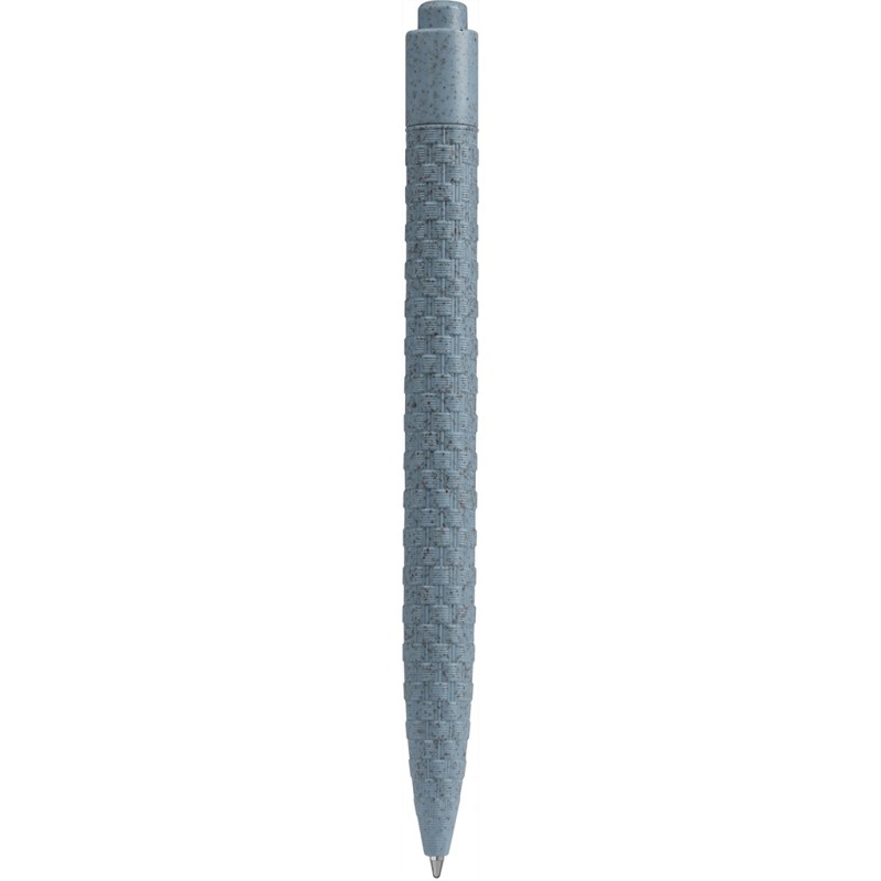 Penna a sfera in paglia di grano blu sky personalizzata B11133SK