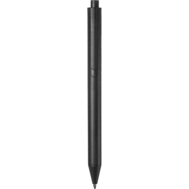 Penna a sfera in paglia di grano nera personalizzata B11132N