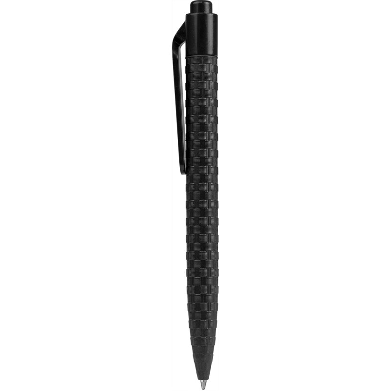 Penna a sfera in paglia di grano nera personalizzata B11133N