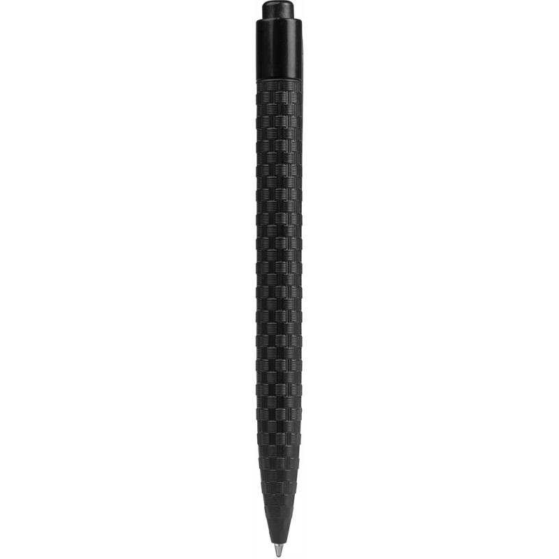 Penna a sfera in paglia di grano nera personalizzata B11133N