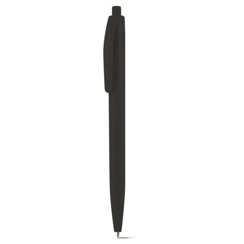 Penna a sfera in paglia di grano nera personalizzata B11232N
