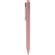Penna a sfera in paglia di grano rosa personalizzata B11132RS