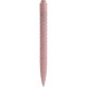 Penna a sfera in paglia di grano rosa personalizzata B11133RS