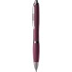 Penna a sfera in paglia di grano rossa personalizzata B11124R