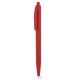 Penna a sfera in paglia di grano rossa personalizzata B11232R