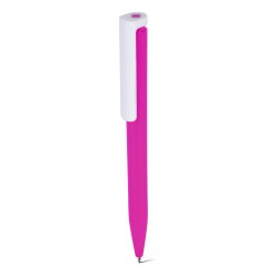 Penna a sfera in plastica abs riciclata fucsia personalizzata B11289FU