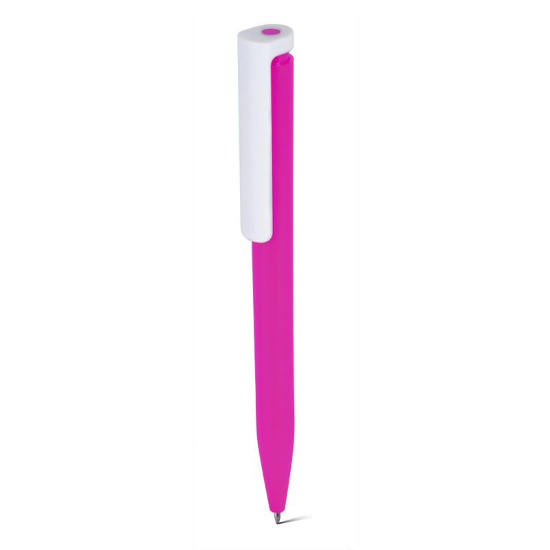 Penna a sfera in plastica abs riciclata fucsia personalizzata B11289FU