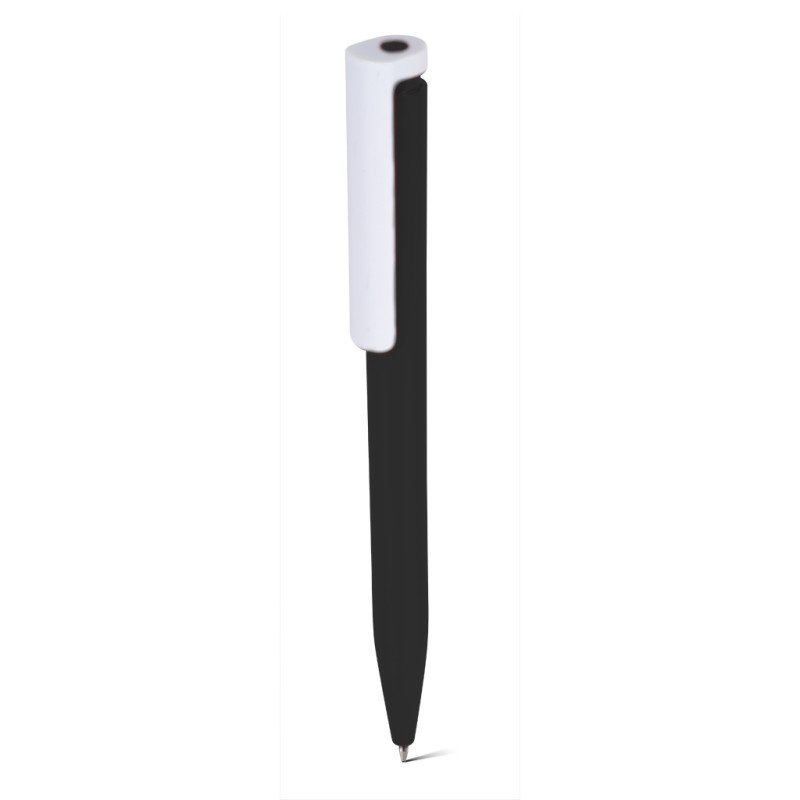 Penna a sfera in plastica abs riciclata nera personalizzata B11289N