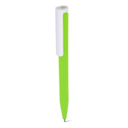 Penna a sfera in plastica abs riciclata verde acido personalizzata B11289VA