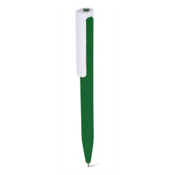 Penna a sfera in plastica abs riciclata verde personalizzata B11289V
