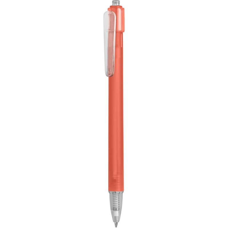 Penna a sfera in plastica arancione personalizzata B11027A