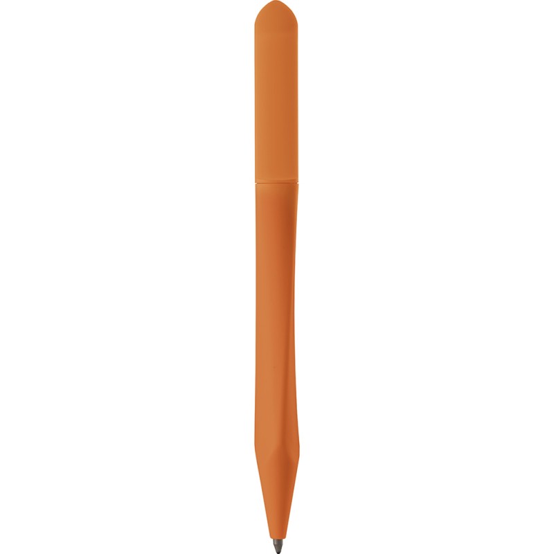 Penna a sfera in plastica arancione personalizzata B11122A