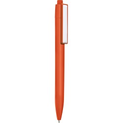 Penna a sfera in plastica arancione personalizzata B11166A
