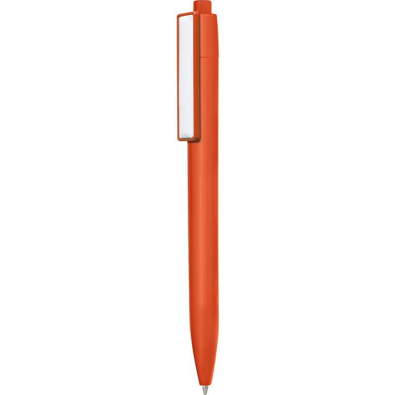 Penna a sfera in plastica arancione personalizzata B11166A