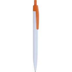Penna a sfera in plastica arancione personalizzata B11172A