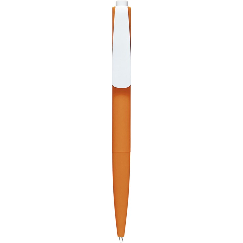 Penna a sfera in plastica arancione personalizzata B11219A