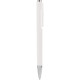 Penna a sfera in plastica bianca personalizzata B11036B
