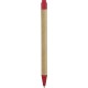 Penna a sfera in plastica biodegradabile e cartone riciclato rossa personalizzata B11068R