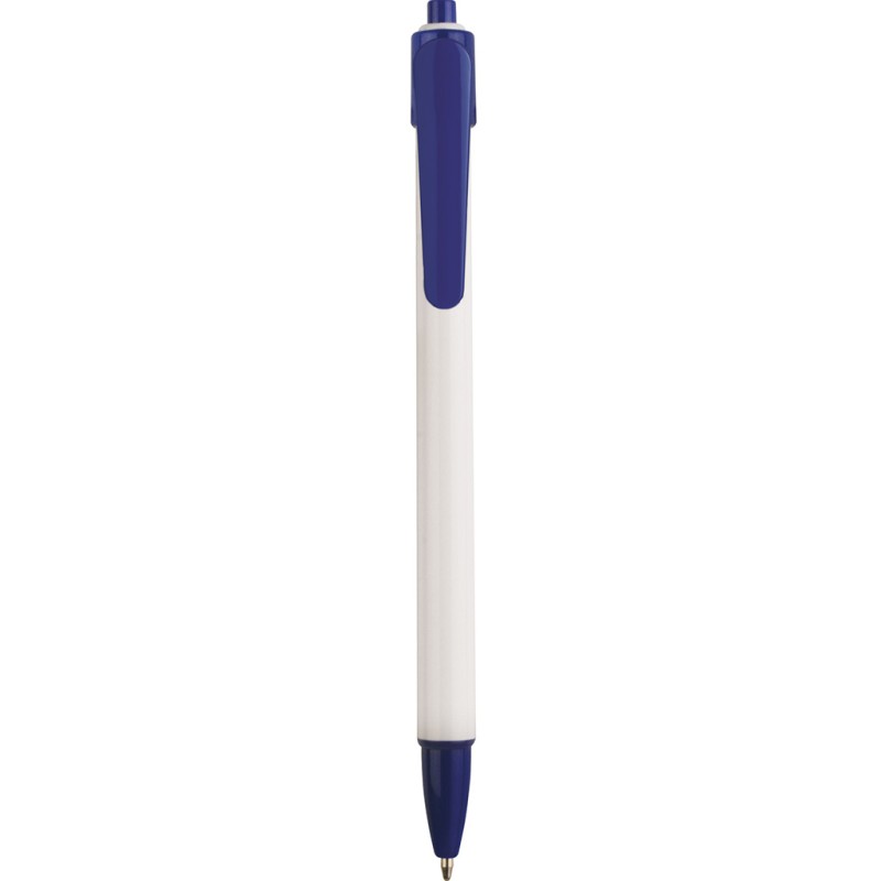 Penna a sfera in plastica blu royal personalizzata B11026BL