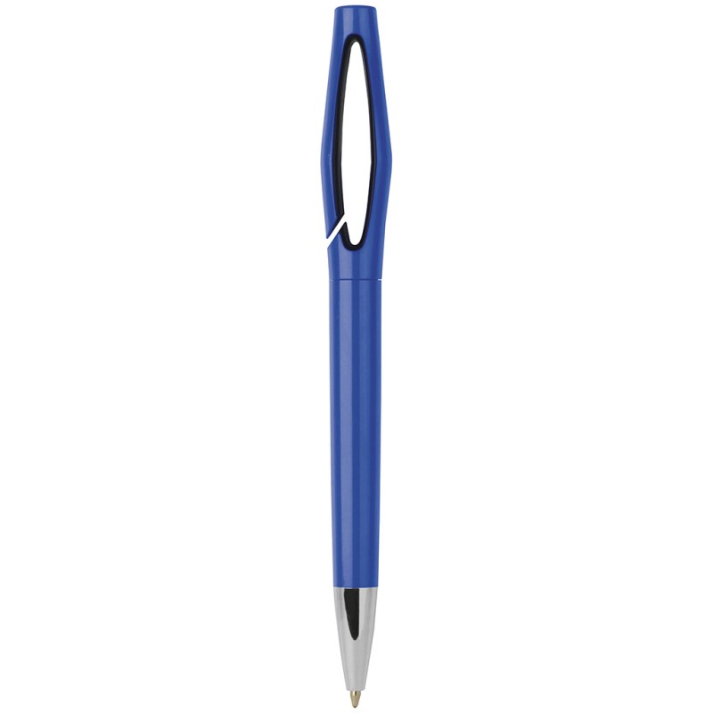 Penna a sfera in plastica blu royal personalizzata B11148BL