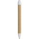 Penna a sfera in plastica e cartone riciclato bianca personalizzata B11070B