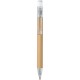 Penna a sfera in plastica e cartone trasparente personalizzata B11113TR
