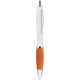 Penna a sfera in plastica e metallo arancione personalizzata B11006A